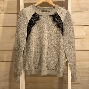 Boutique sweater with lace